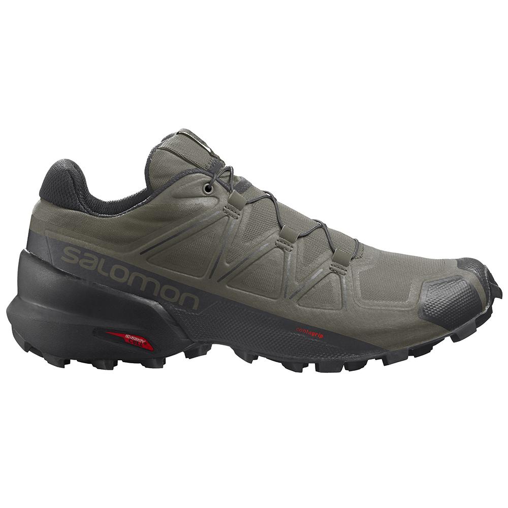 Salomon Israel SPEEDCROSS 5 - Mens Trail Running Shoes - Olive (RPNX-72413)